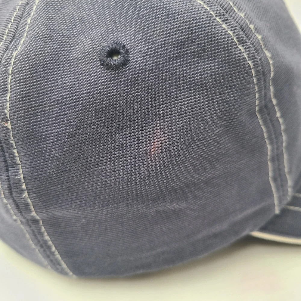 Tommy‎ Hilfiger Hat Strapback Blue Gold 1985 H Logo Cotton Casual Preppy Dad Men